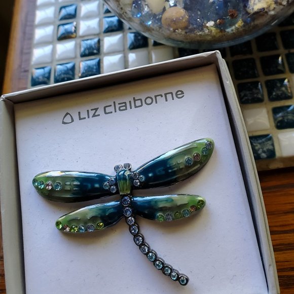 Liz Claiborne Jewelry - Dragonfly Brooch